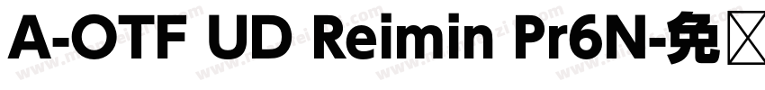 A-OTF UD Reimin Pr6N字体转换